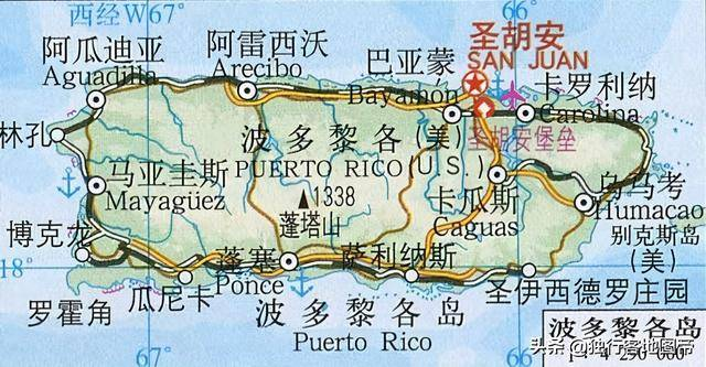 波多黎各港口地圖